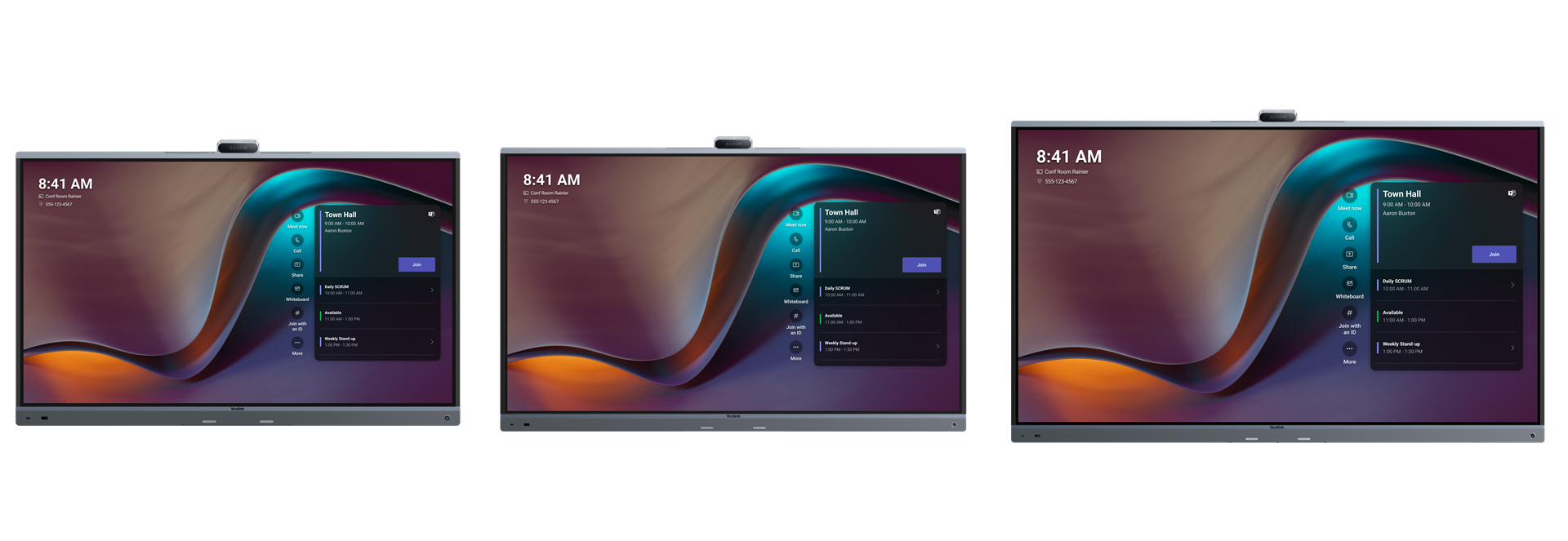 Yealink MeetingBoard Pro in een vergaderruimte